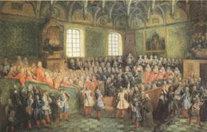 Nicolas Lancret The Seat of Justice in the Parlement of Paris (1723) (mk05) Germany oil painting art